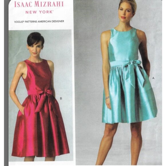 Isaac Mizrahi 10 Red A Line Pocket Dress Sleeveless Career Church Party $159 NWT - Picture 13 of 13